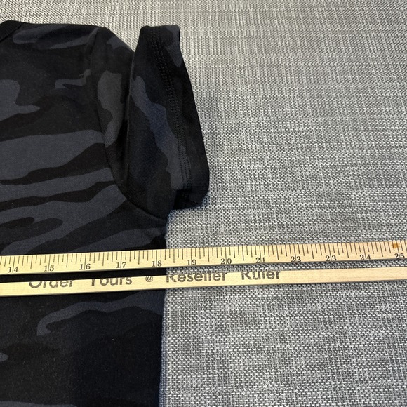 T by Talbots Camo T Shirt Dress‎ Small Petite Short Sleeve Pocket Athleisure - Picture 6 of 8